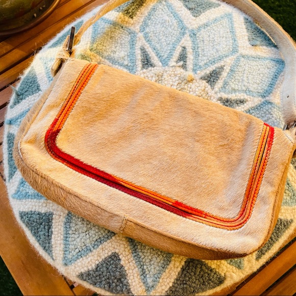 Authentic Fendi Tan Calf Hair Baguette - Picture 3 of 9